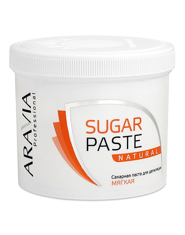 Сахарная паста для депиляции «Натуральная» мягкой консистенции ARAVIA Professional, 750 гр 1